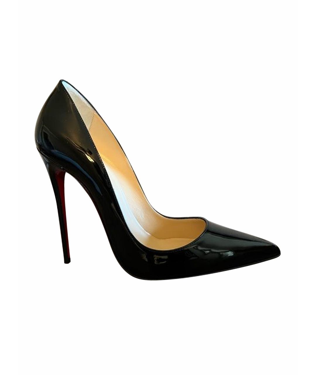 CHRISTIAN LOUBOUTIN Черные туфли из лакированной кожи, фото 1