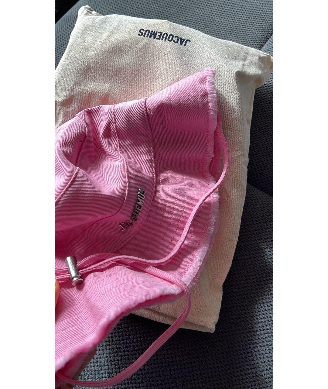 JACQUEMUS Розовая хлопковая панама, фото 6