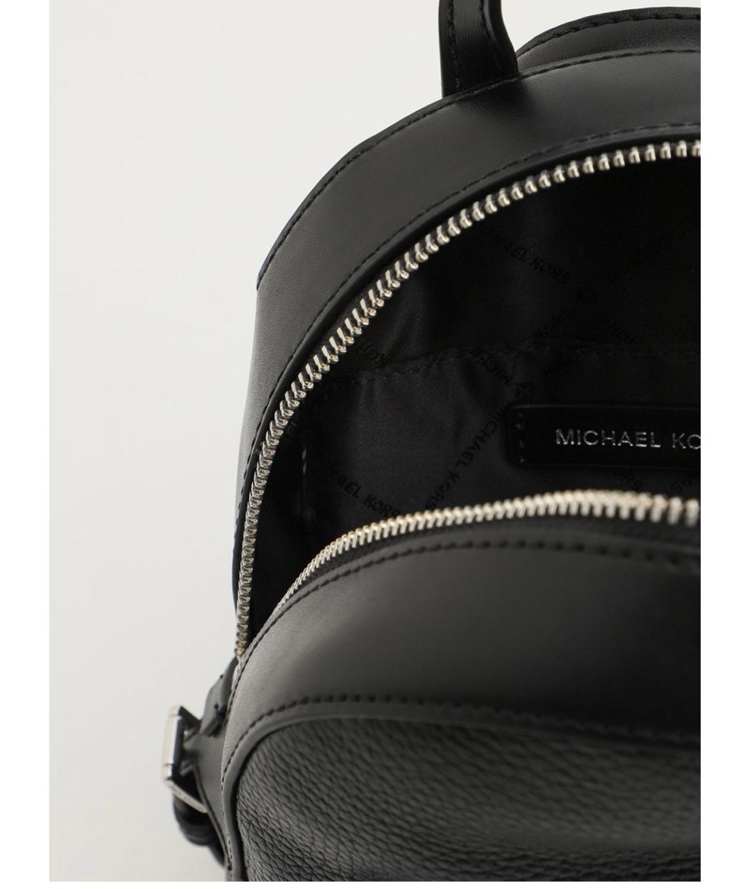 MICHAEL KORS Черный кожаный рюкзак, фото 3