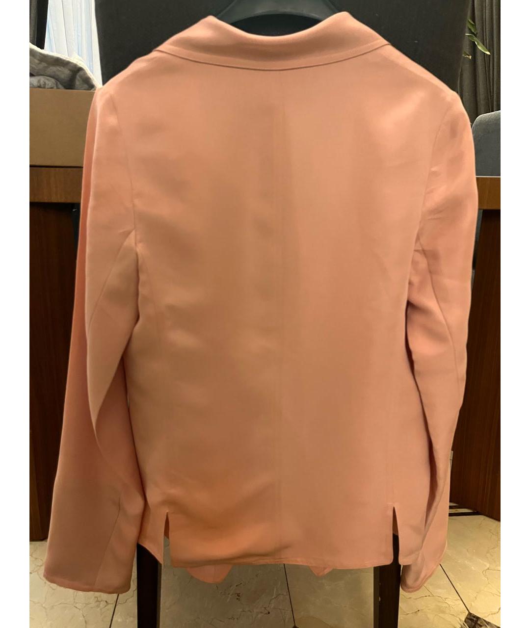 BALENCIAGA Коралловый шелковый жакет/пиджак, фото 2