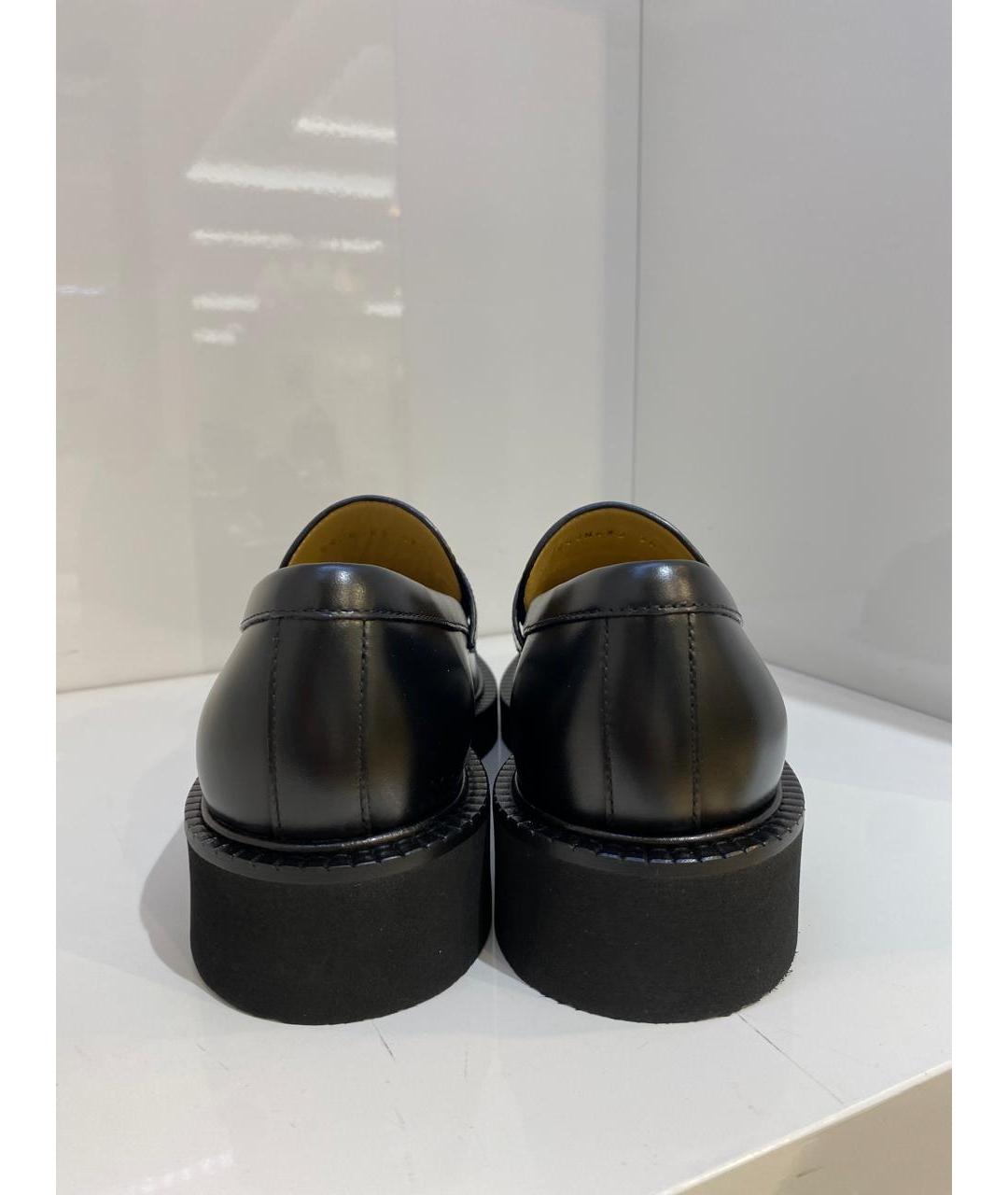 VALENTINO Черные кожаные лоферы, фото 3