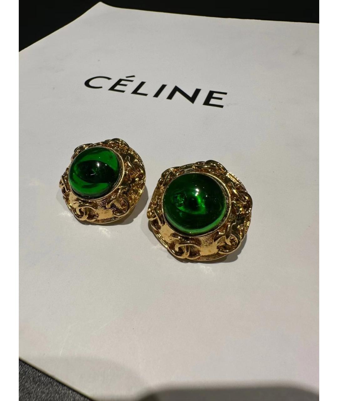 CHANEL Золотые металлические серьги, фото 2