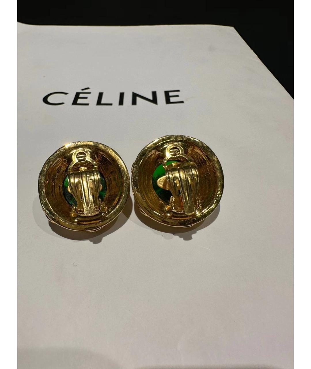 CHANEL Золотые металлические серьги, фото 3