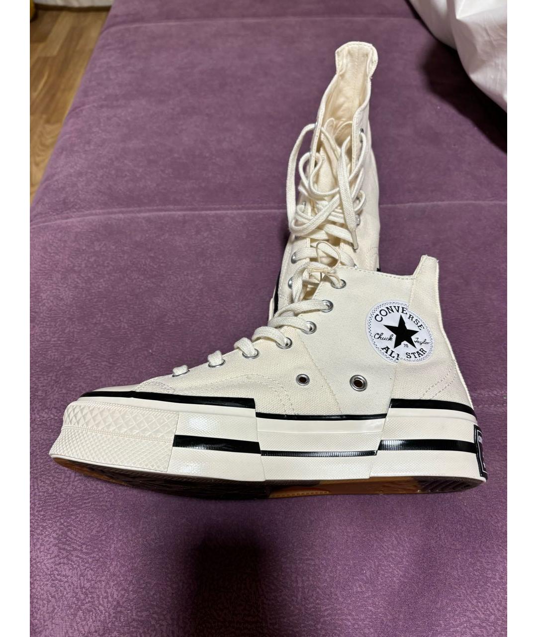 CONVERSE Белые текстильные кеды, фото 3