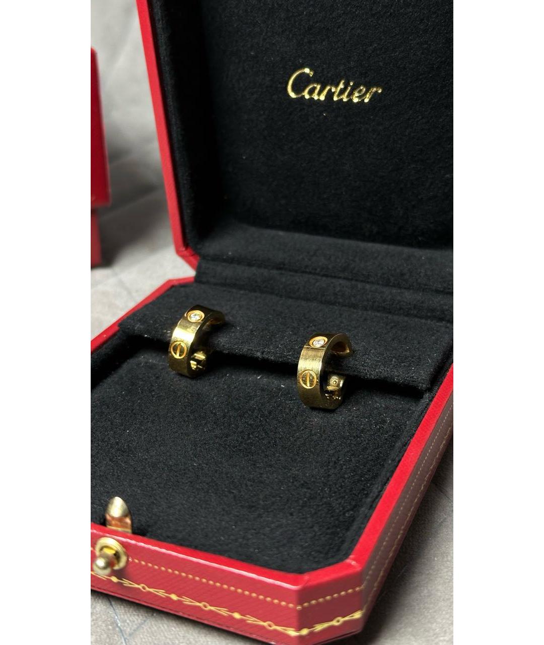 CARTIER Золотые серьги из желтого золота, фото 4