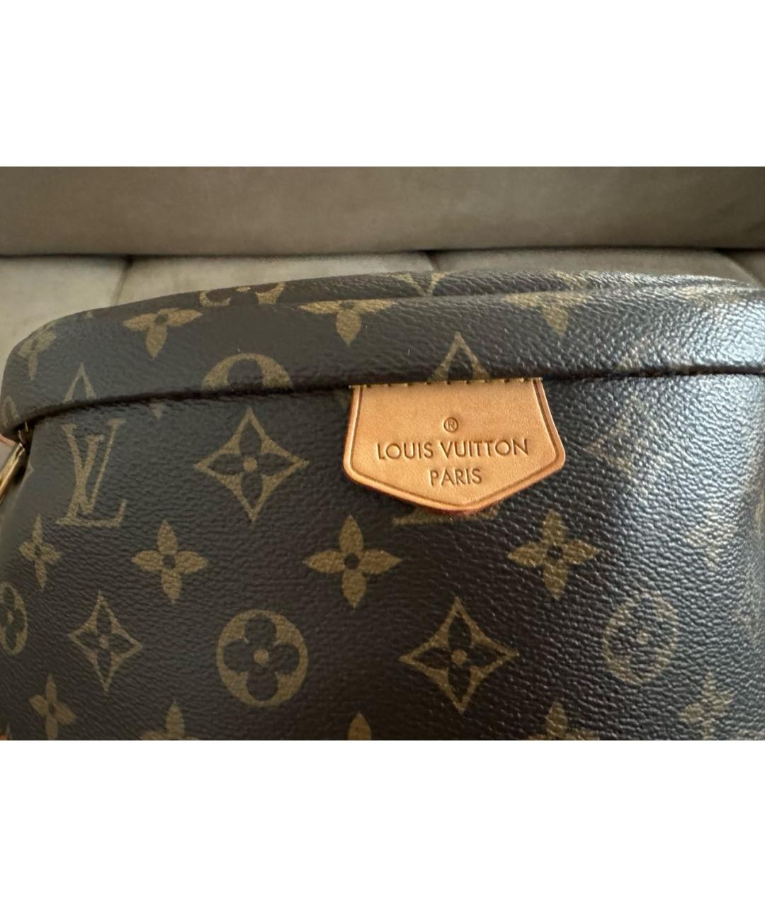 LOUIS VUITTON Коричневая поясная сумка, фото 7