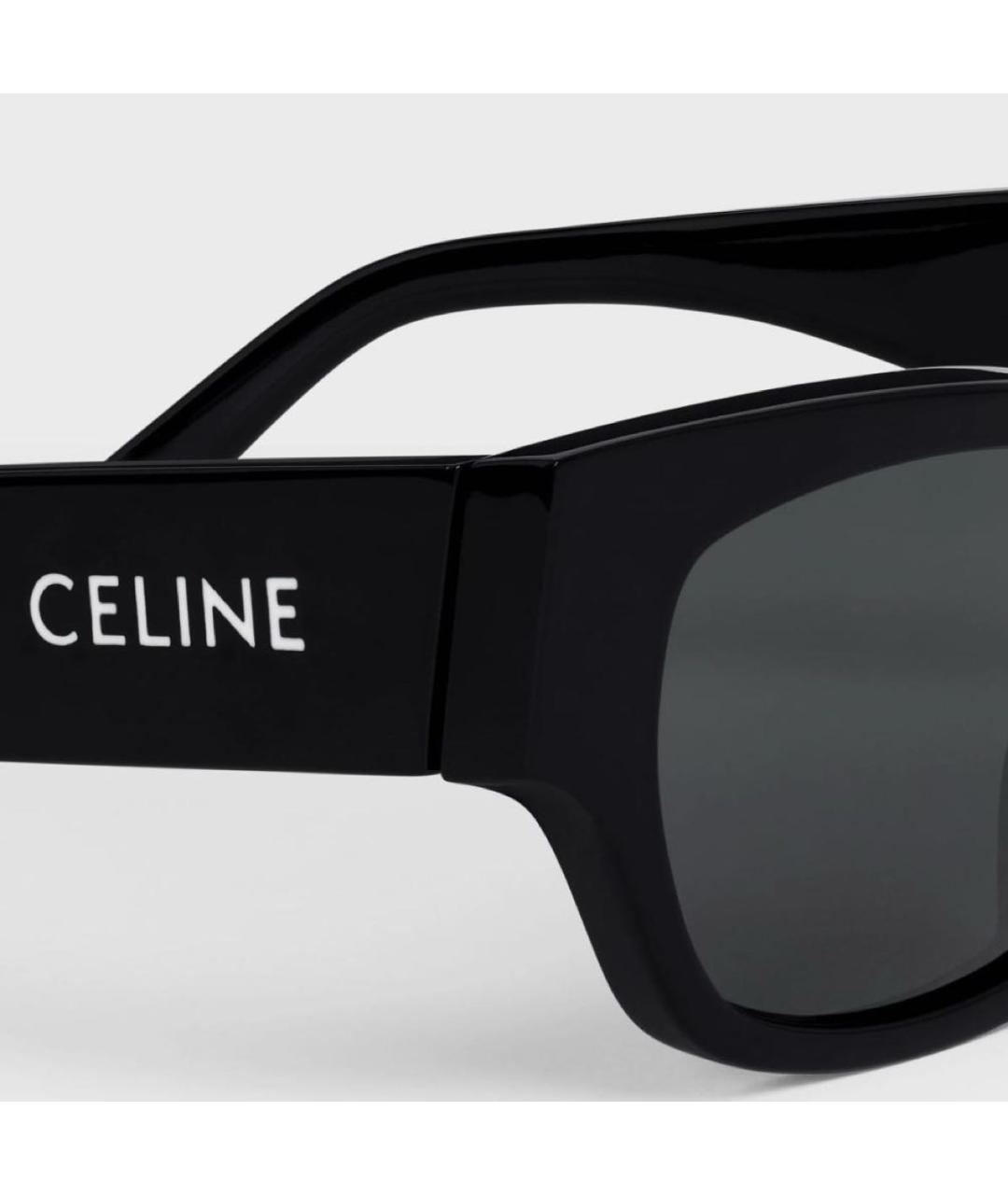 CELINE Черные пластиковые солнцезащитные очки, фото 3