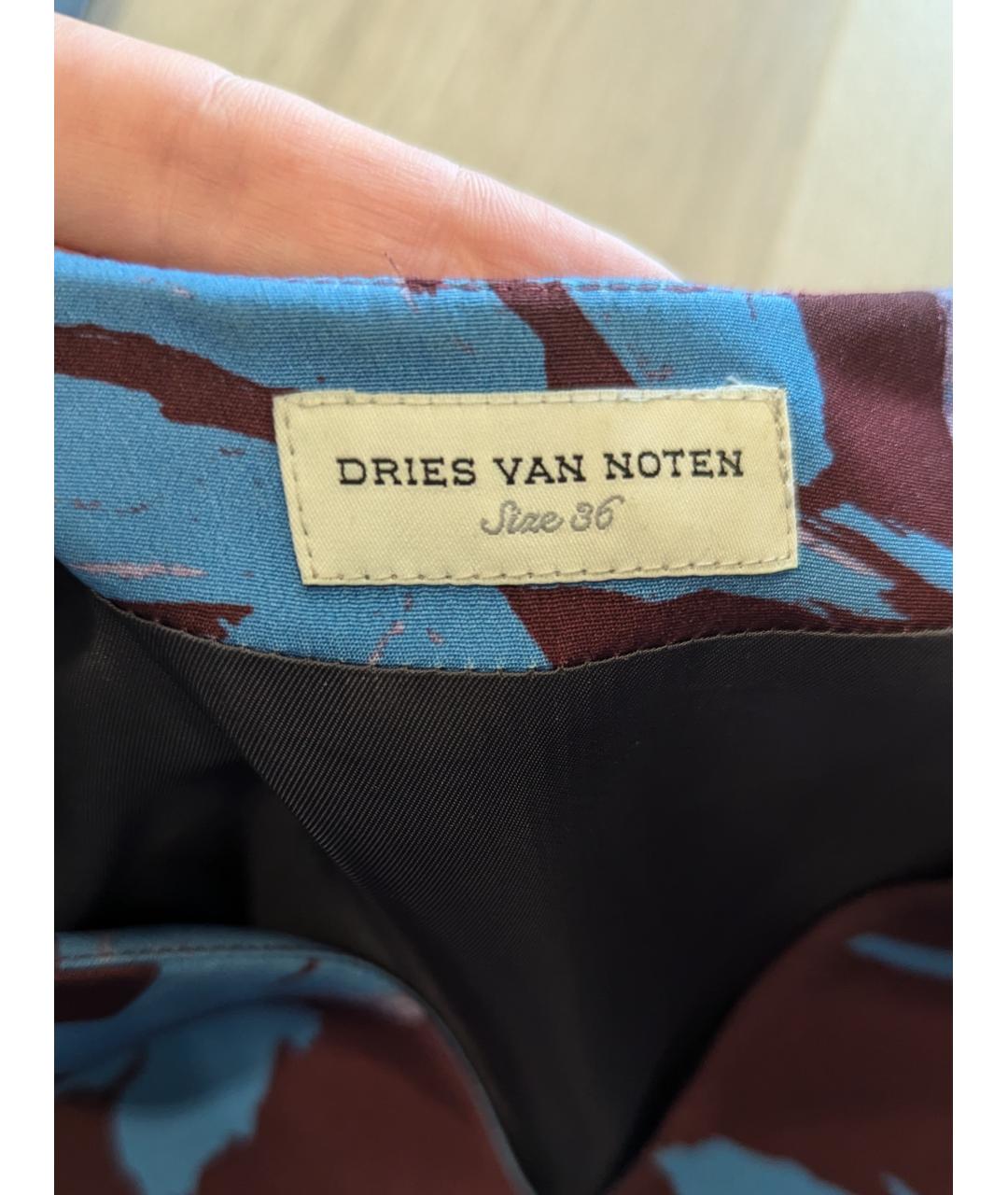 DRIES VAN NOTEN Мульти шелковое повседневное платье, фото 2