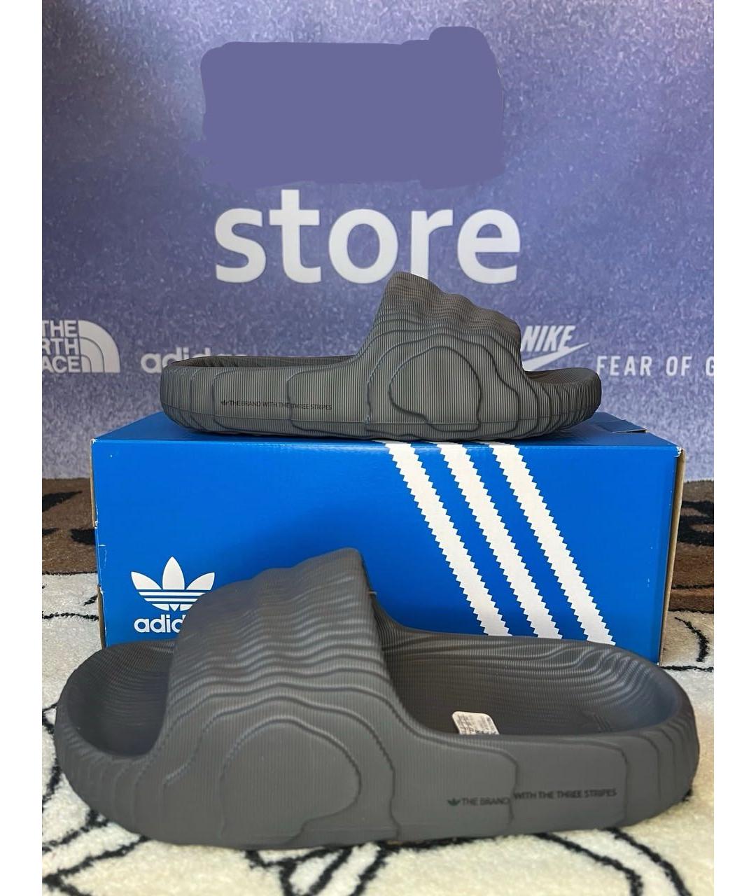 ADIDAS Черные шлепанцы, фото 3