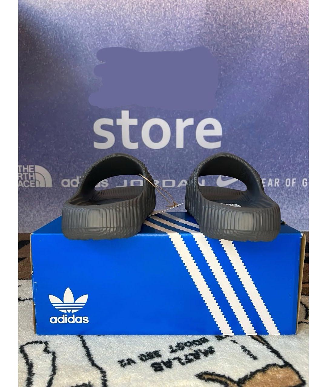 ADIDAS Черные шлепанцы, фото 6