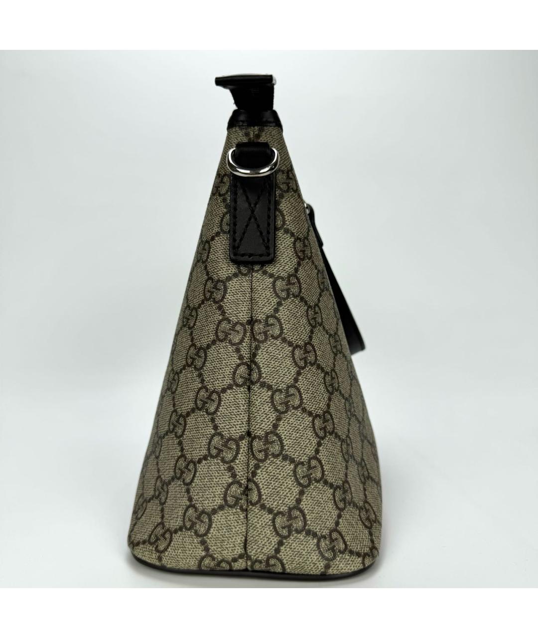 GUCCI Коричневая кожаная сумка с короткими ручками, фото 4