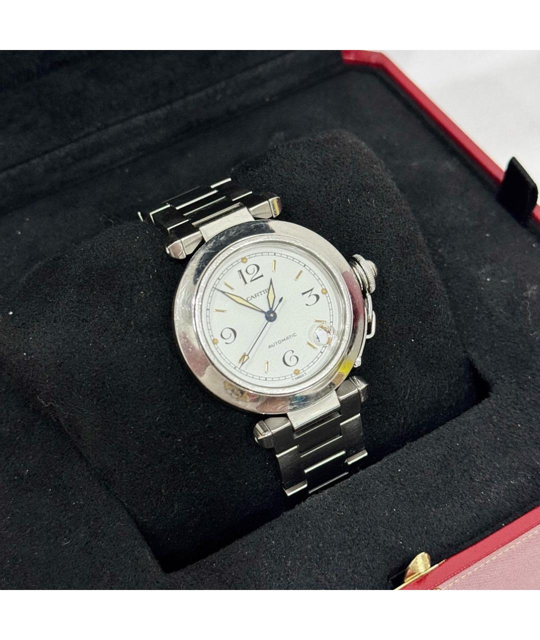 CARTIER Белые металлические часы, фото 2