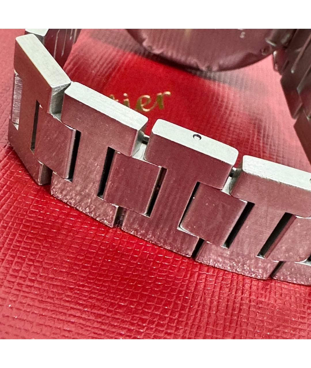 CARTIER Белые металлические часы, фото 8