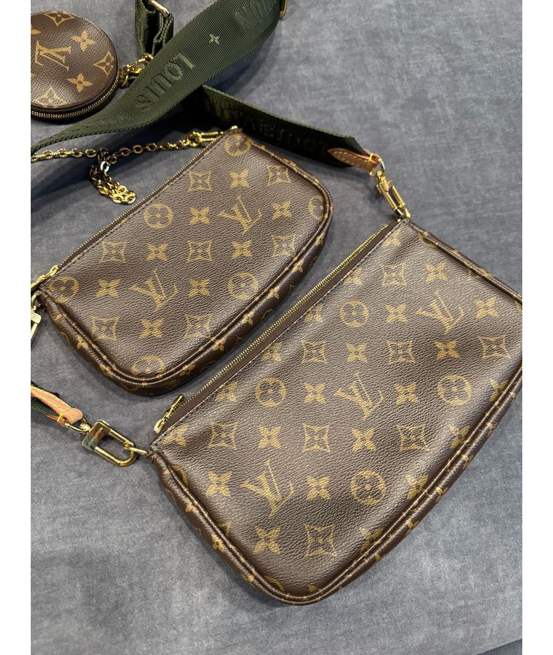 LOUIS VUITTON Коричневая сумка через плечо, фото 3