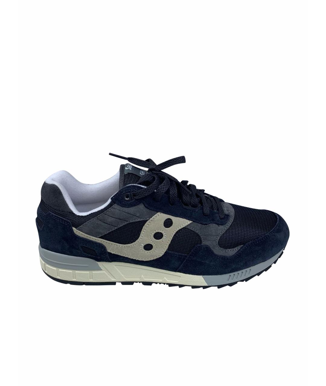 SAUCONY Темно-синие замшевые низкие кроссовки / кеды, фото 1