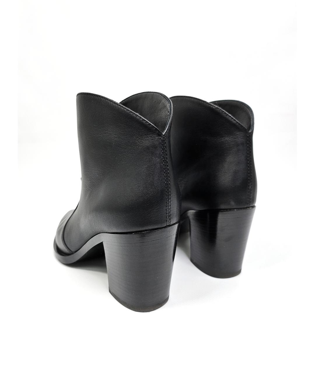 GIANVITO ROSSI Черные кожаные ботильоны, фото 6