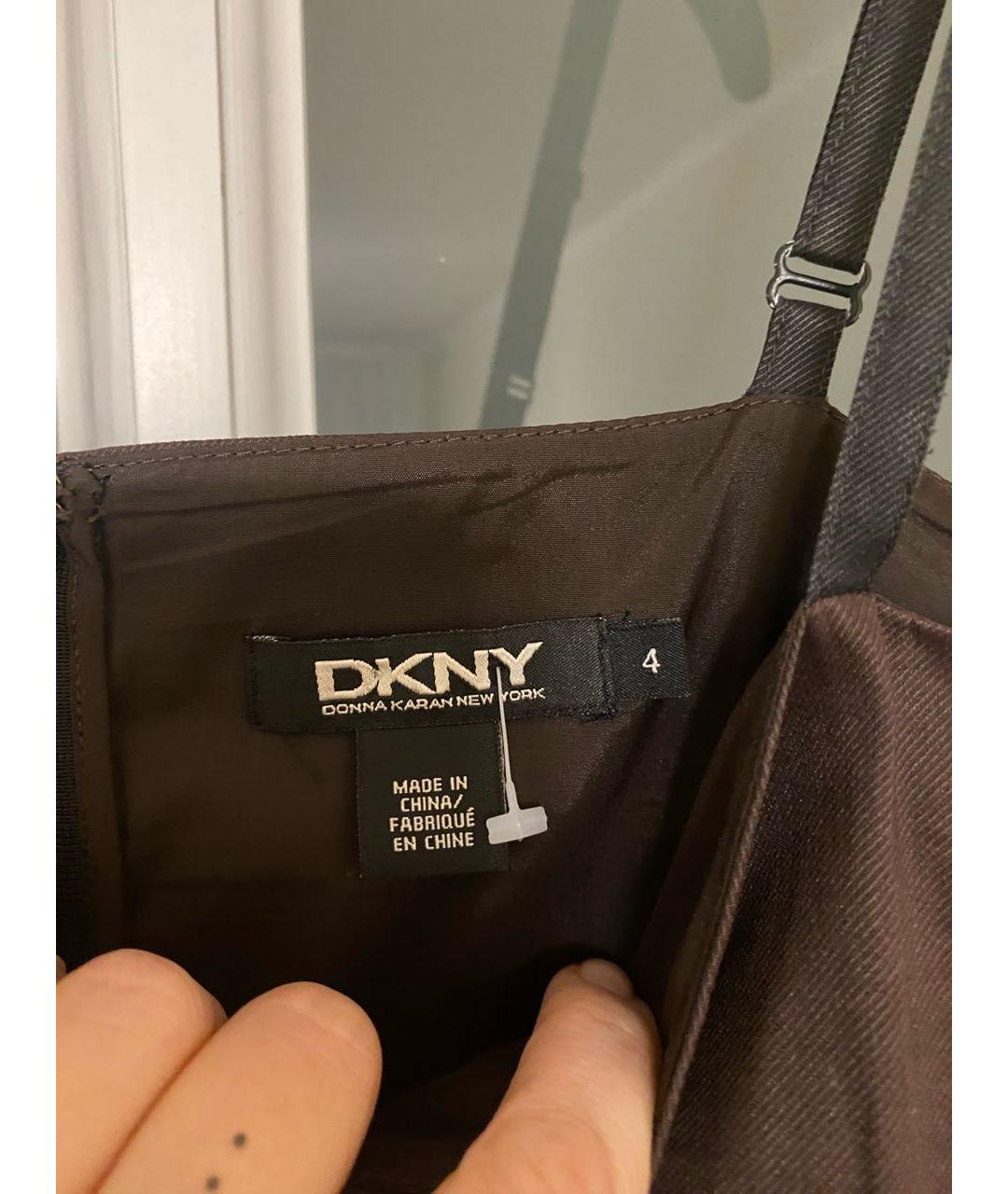 DKNY Коричневое коктейльное платье, фото 2