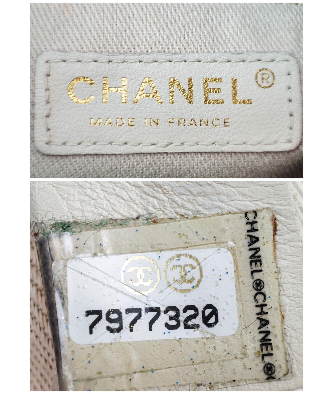 CHANEL Черная кожаная сумка тоут, фото 7