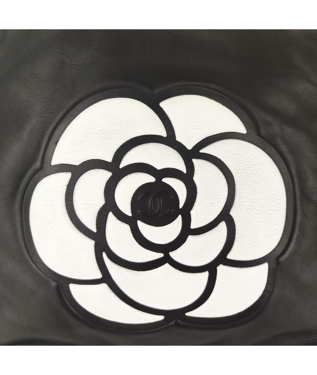 CHANEL Черная кожаная сумка тоут, фото 5