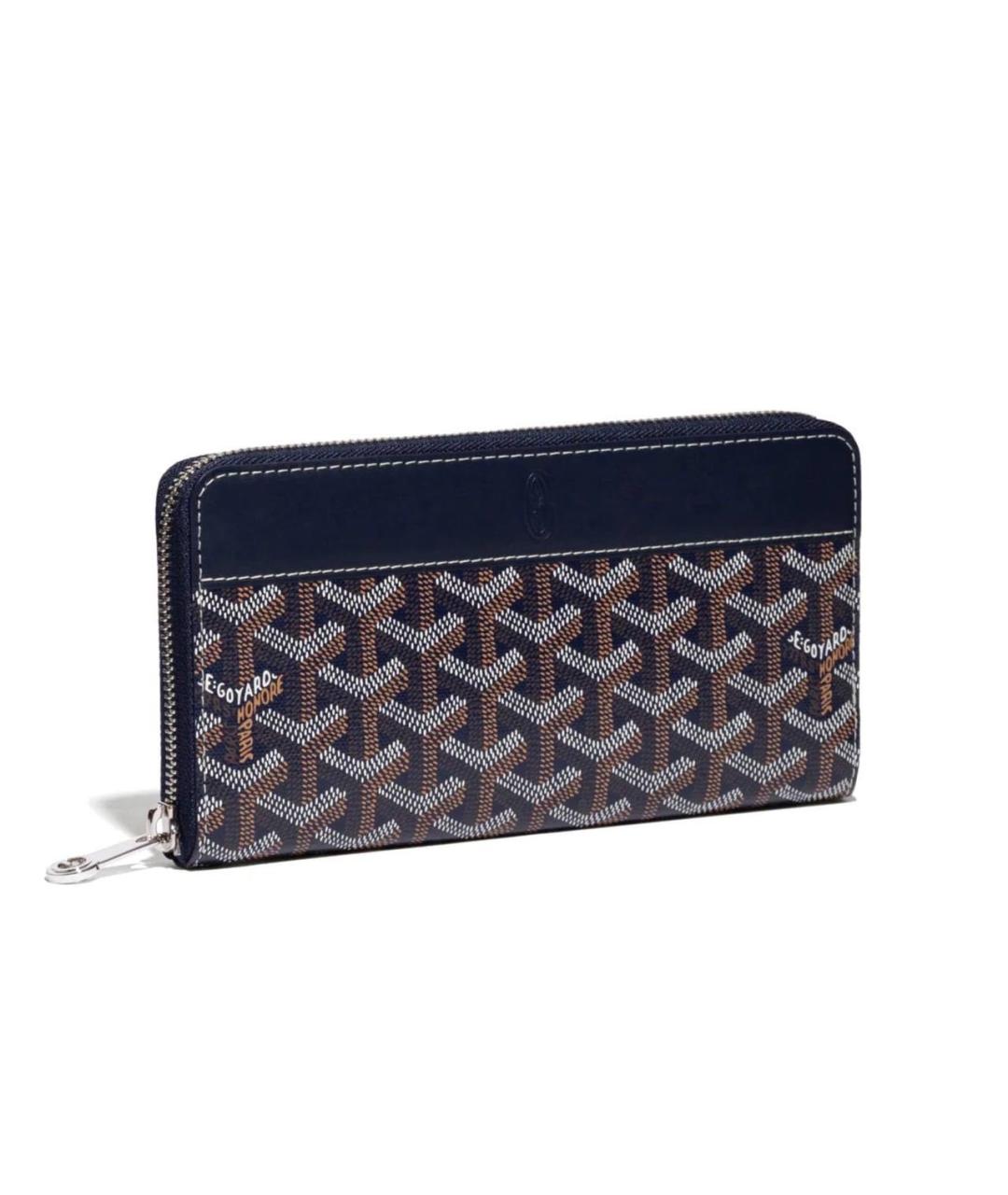GOYARD Темно-синий кожаный кошелек, фото 2