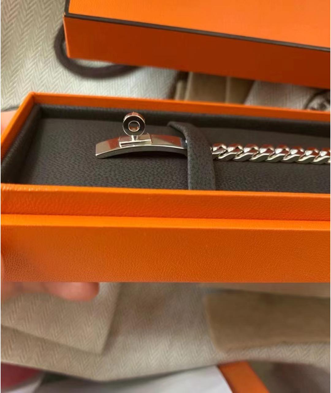 HERMES Серебрянный серебряный браслет, фото 2