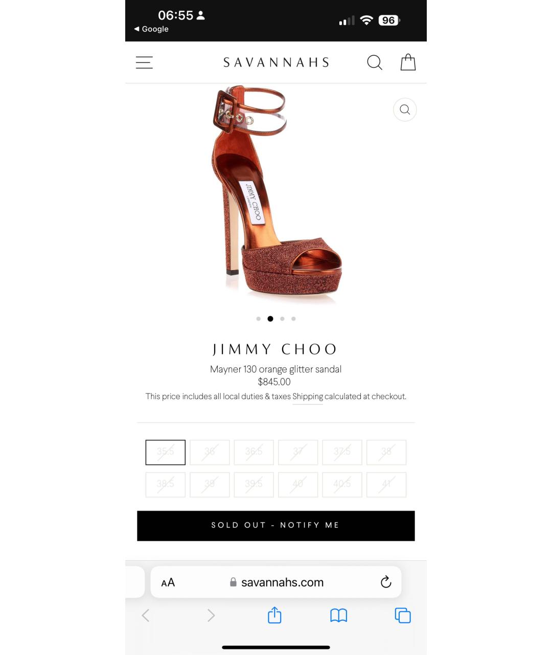 JIMMY CHOO Кожаные босоножки, фото 4