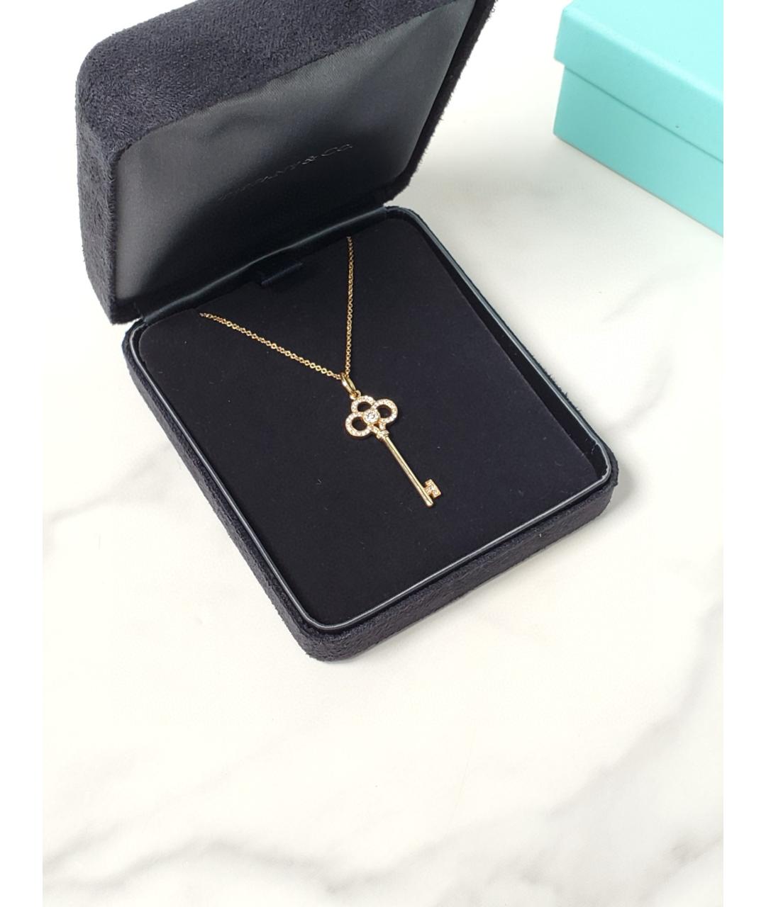 TIFFANY&CO Розовая подвеска из розового золота, фото 2