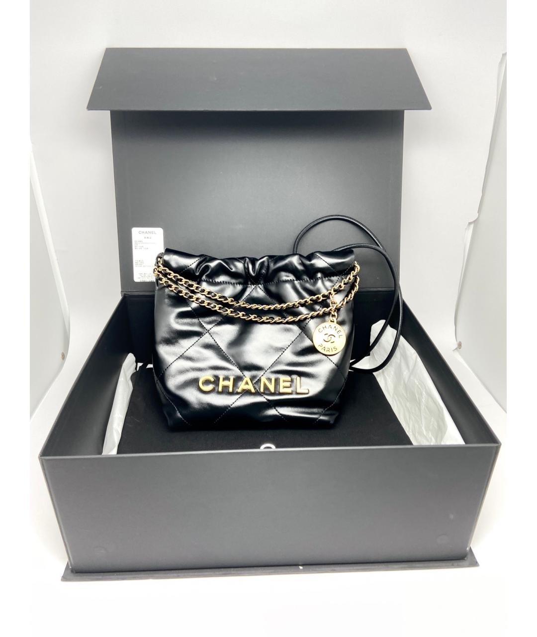 CHANEL Черная кожаная сумка тоут, фото 2