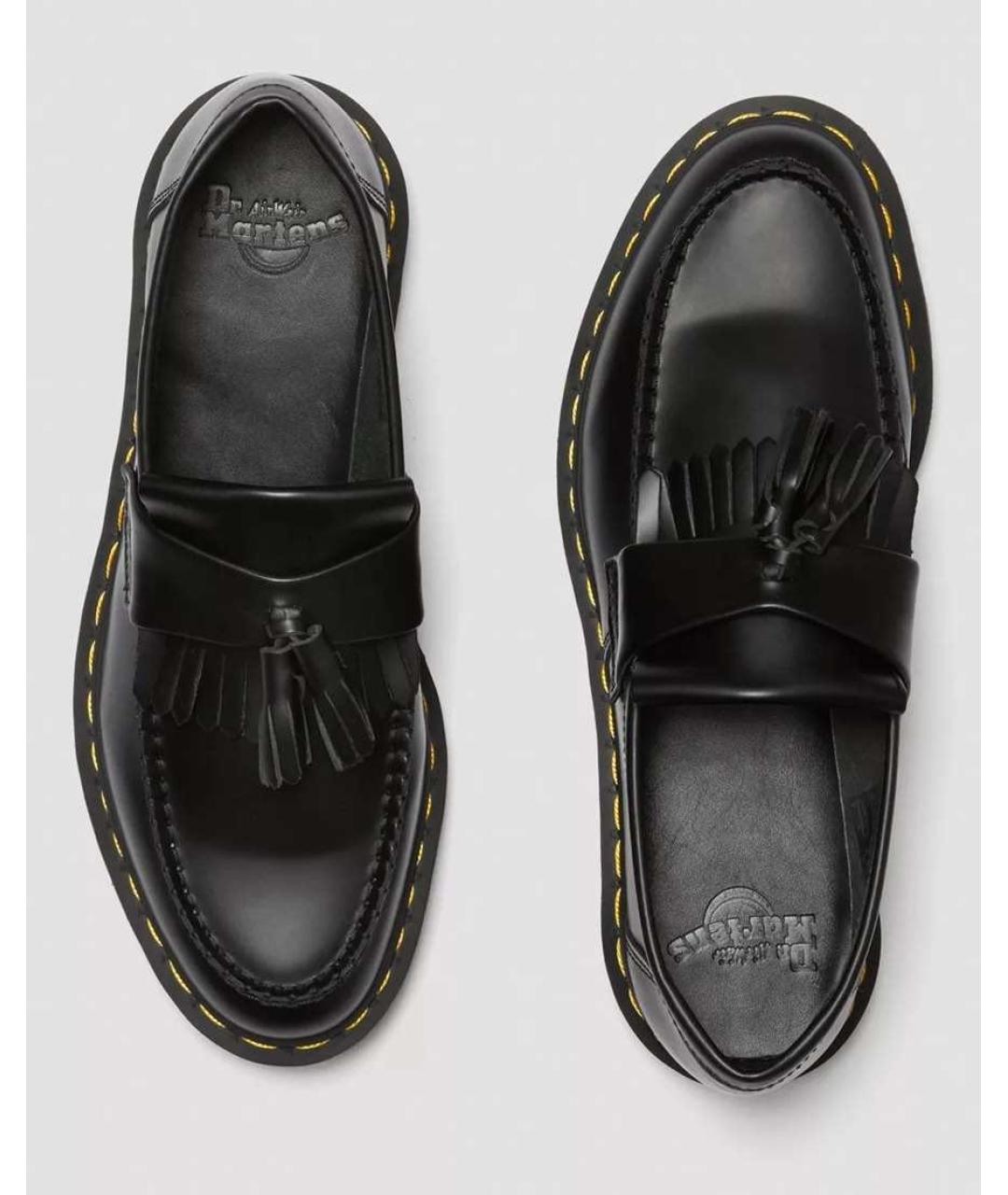 DR. MARTENS Черные кожаные лоферы, фото 3