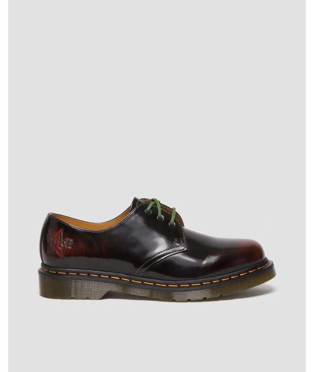 DR. MARTENS Бордовые кожаные низкие ботинки, фото 9