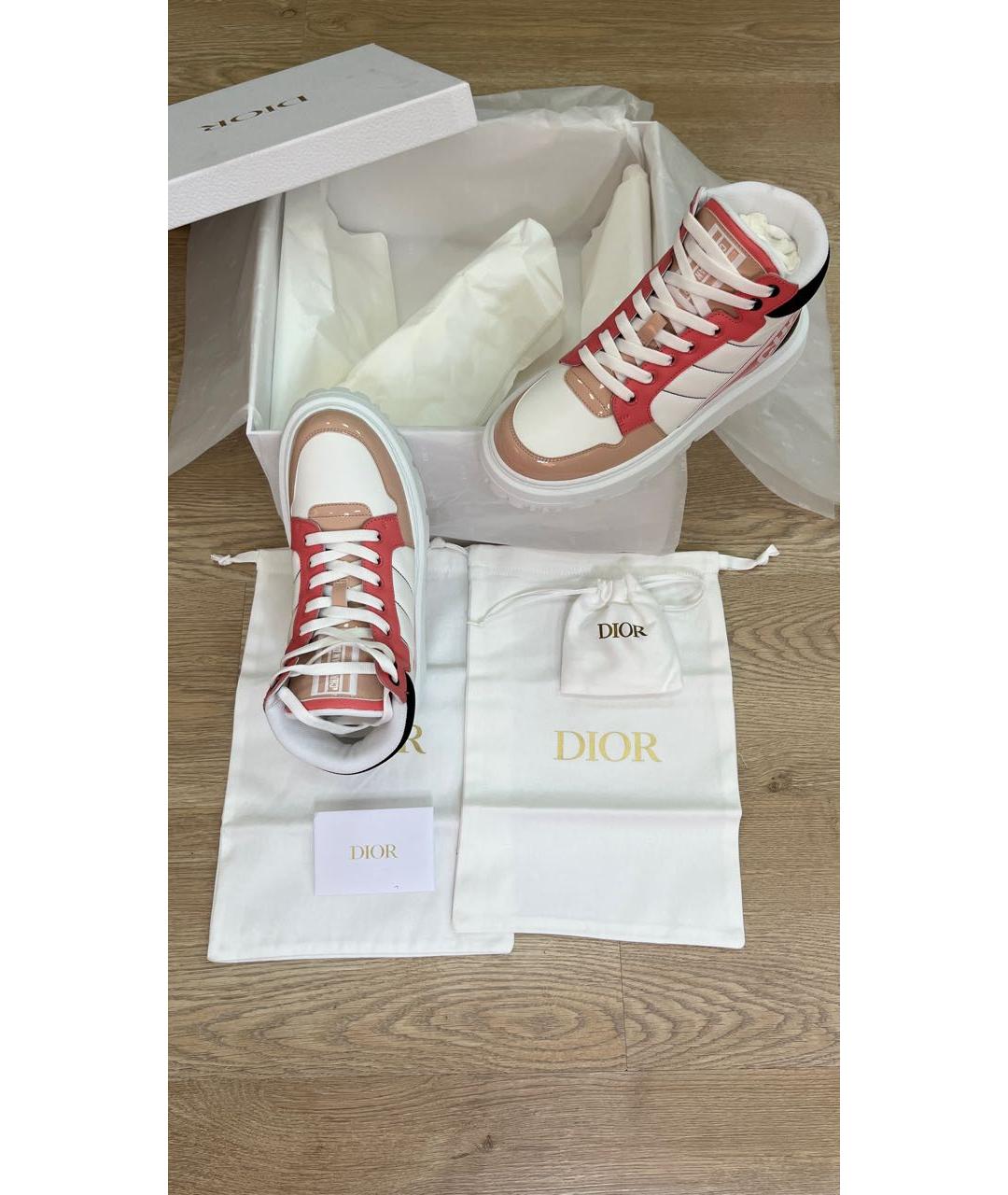 CHRISTIAN DIOR Мульти кожаные кеды, фото 5