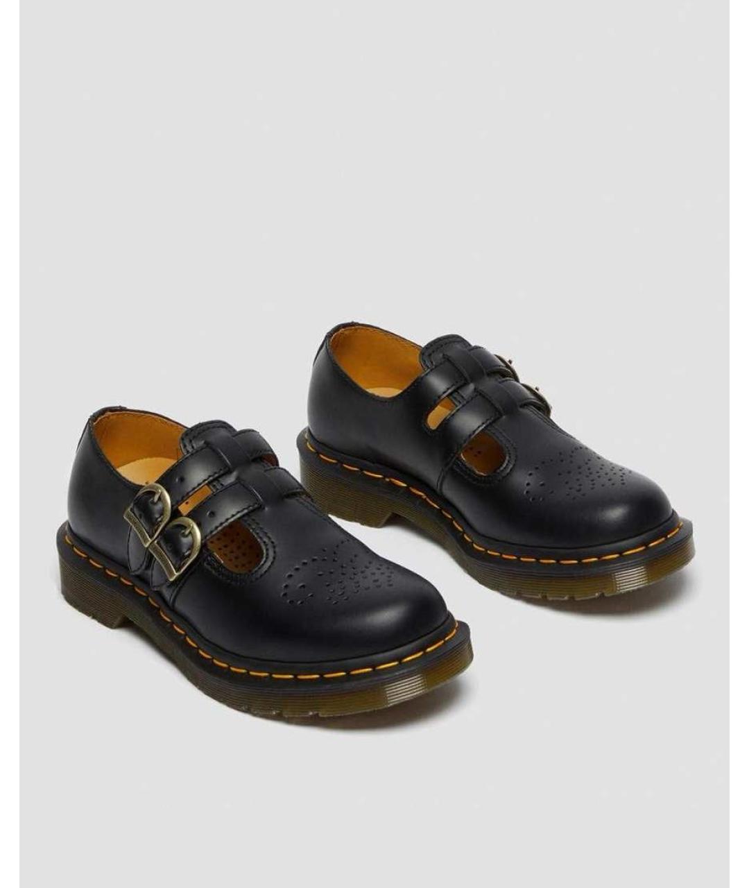 DR. MARTENS Черные кожаные ботинки, фото 2