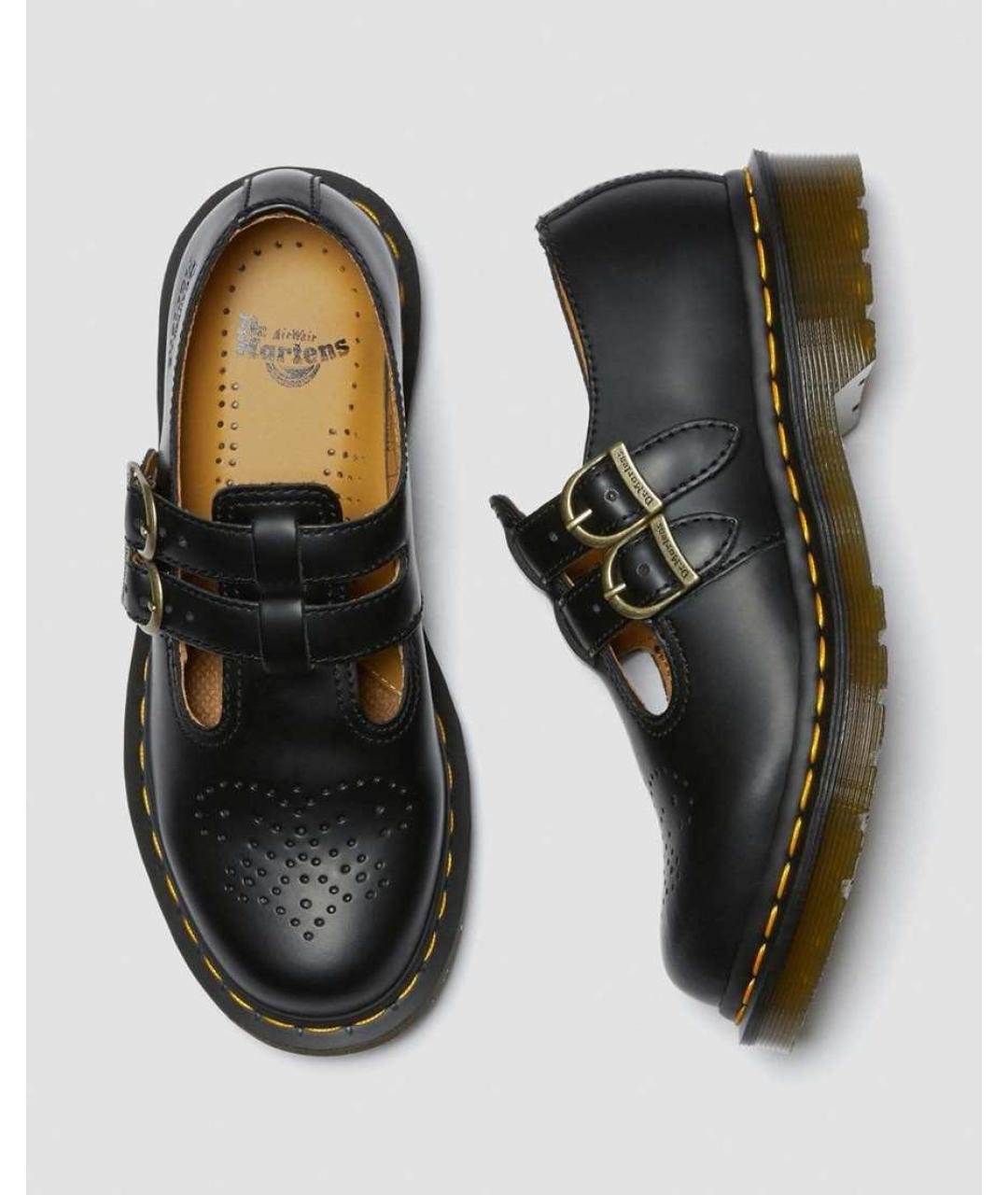 DR. MARTENS Черные кожаные ботинки, фото 3