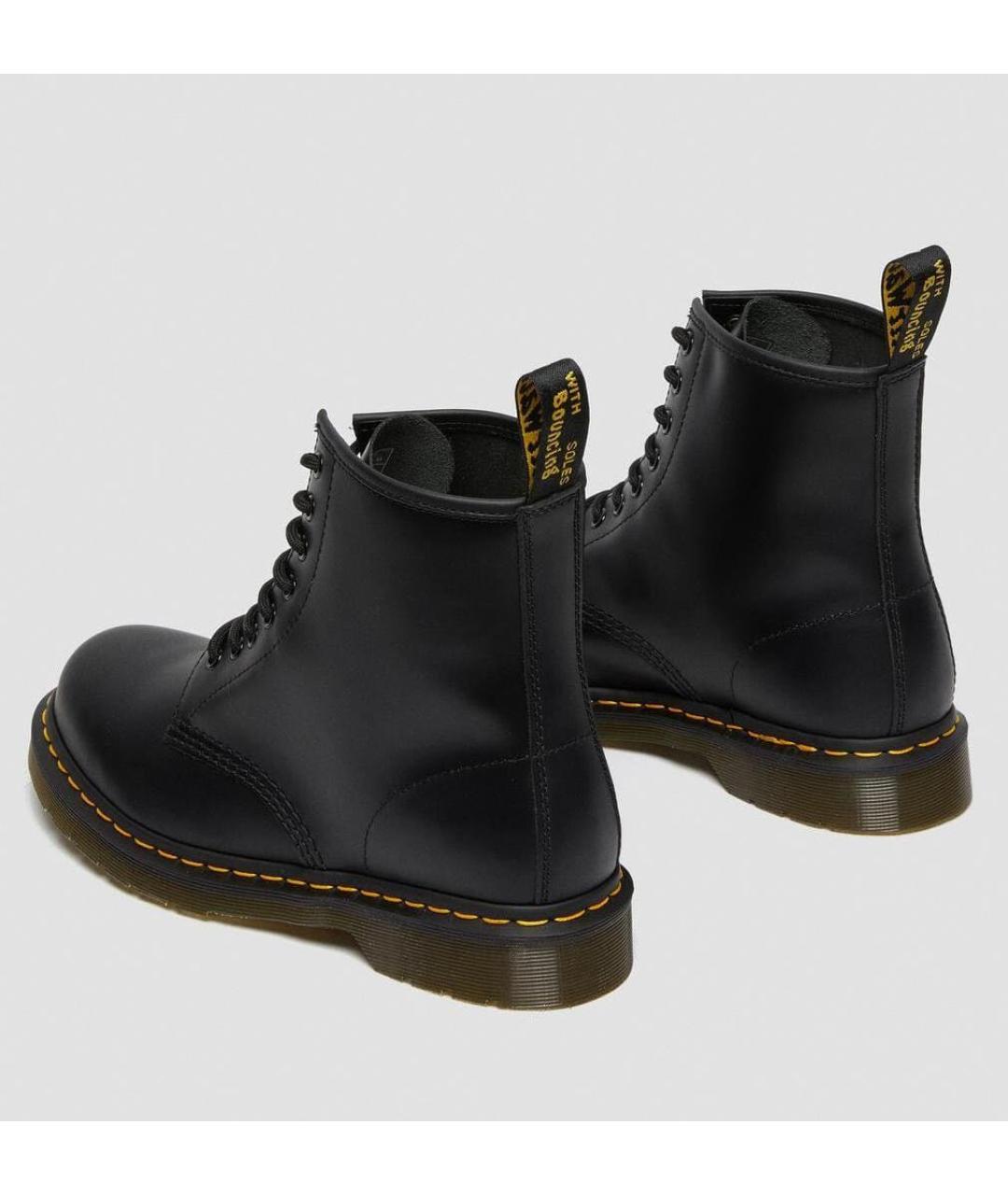 DR. MARTENS Черные кожаные высокие ботинки, фото 4