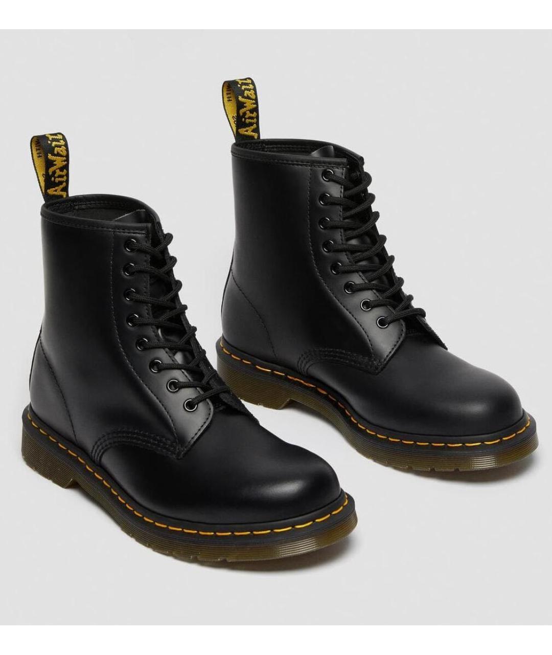 DR. MARTENS Черные кожаные высокие ботинки, фото 2