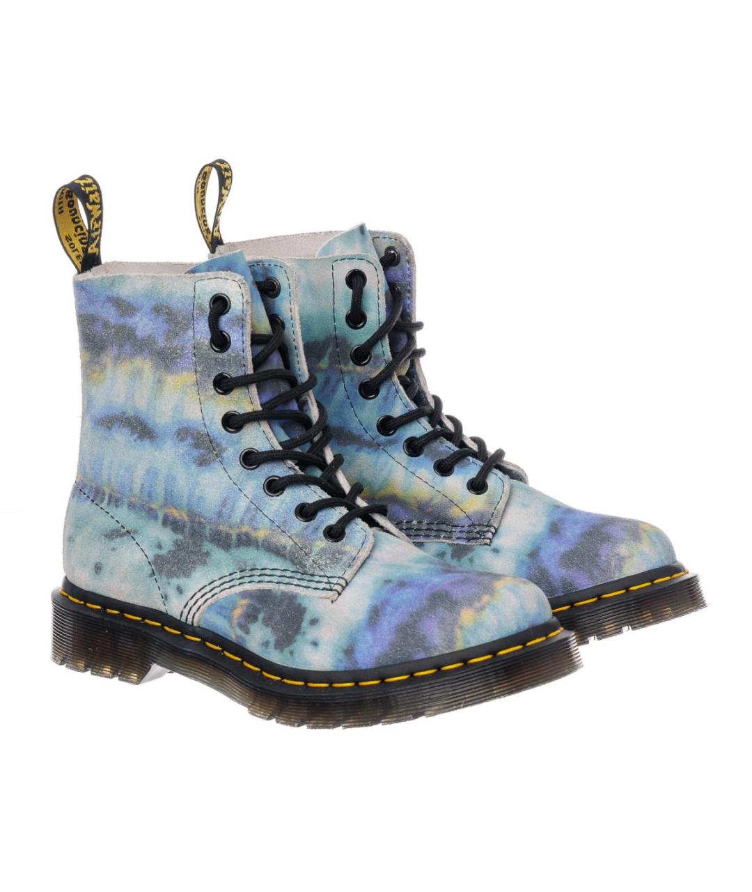 DR. MARTENS Бирюзовые кожаные ботинки, фото 2