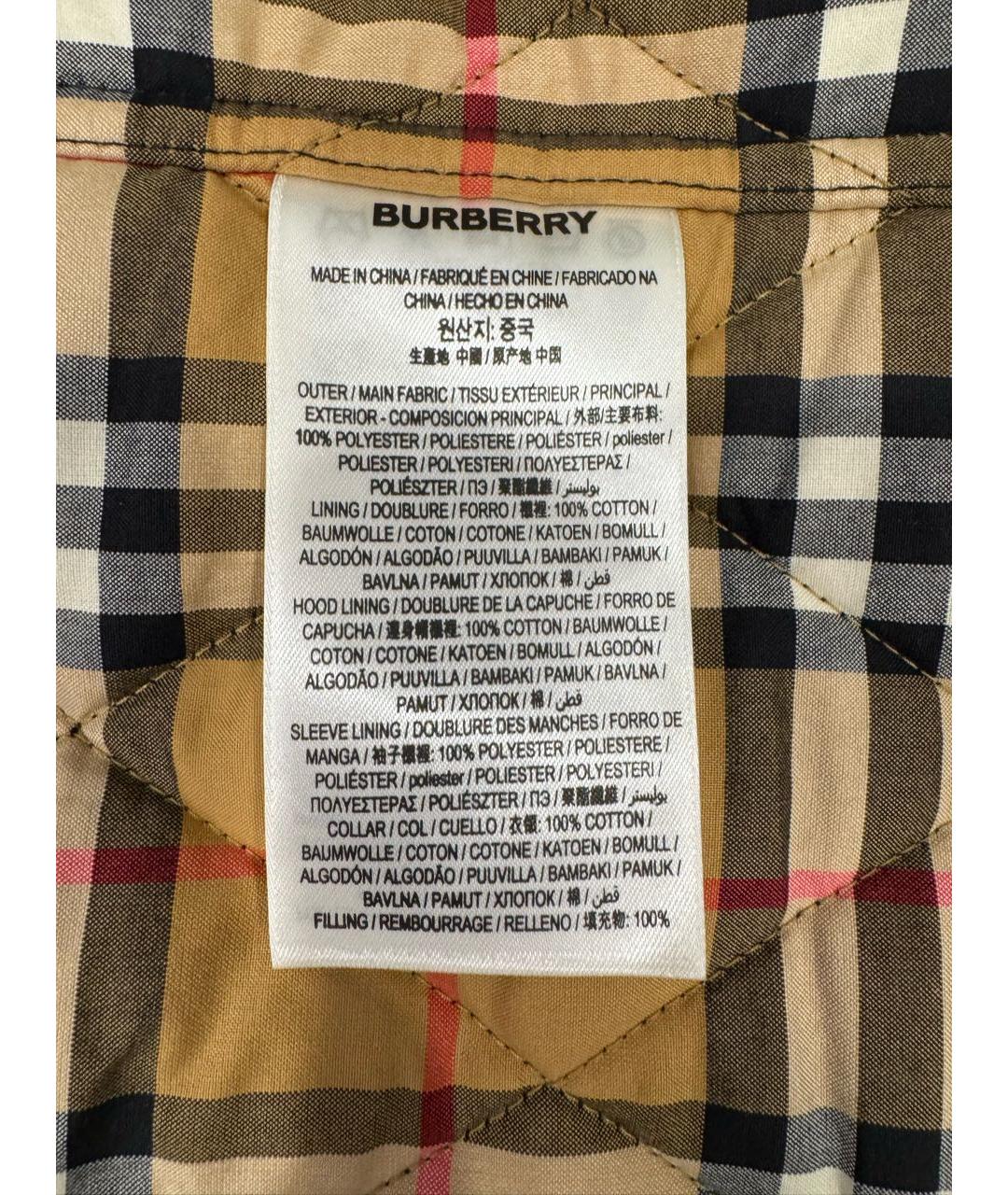 BURBERRY Черная парка, фото 6