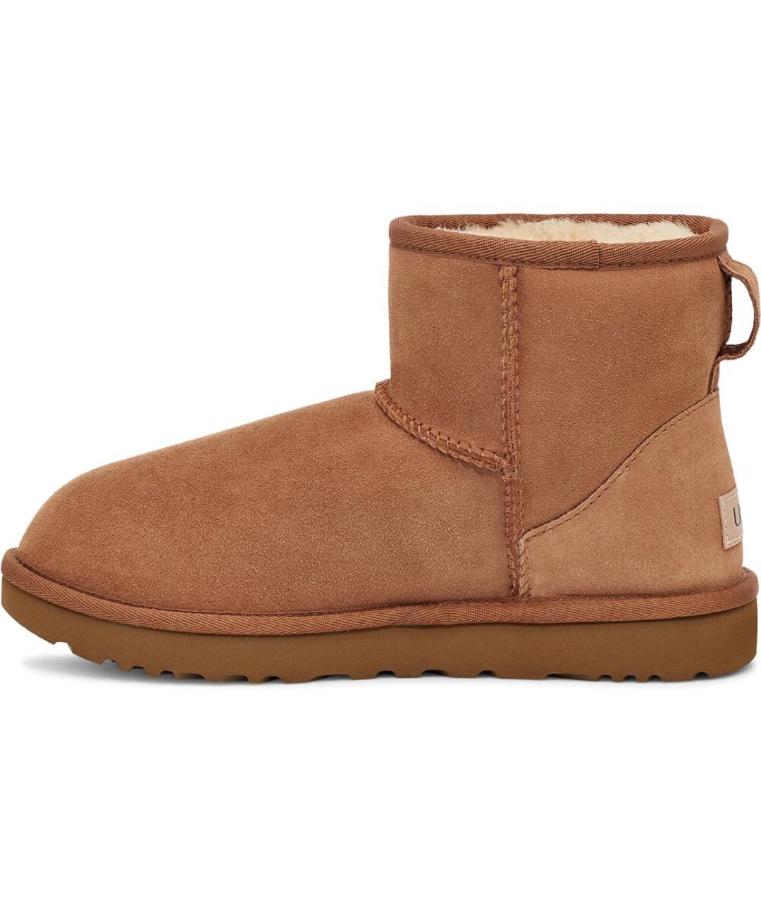 UGG AUSTRALIA Бежевые кожаные ботинки, фото 3