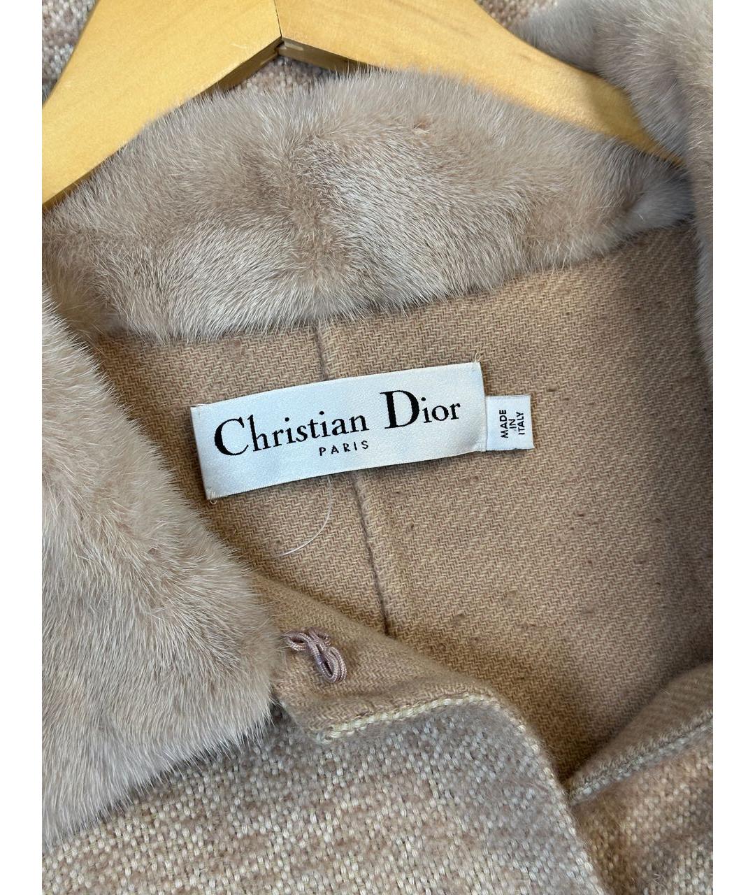 CHRISTIAN DIOR Бежевое пальто, фото 3