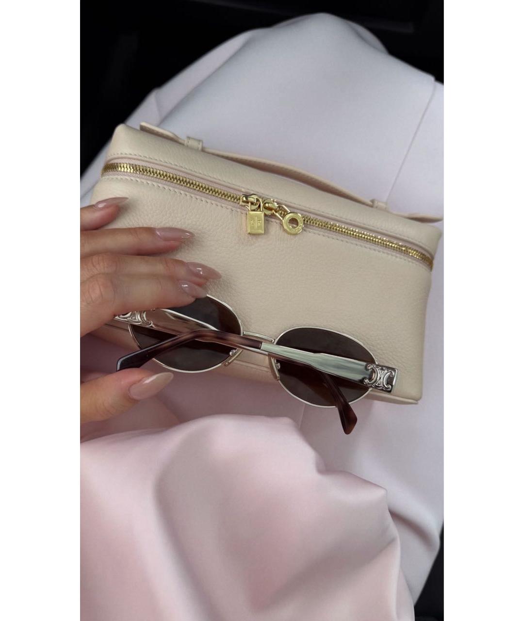 CELINE Серебряные металлические солнцезащитные очки, фото 7