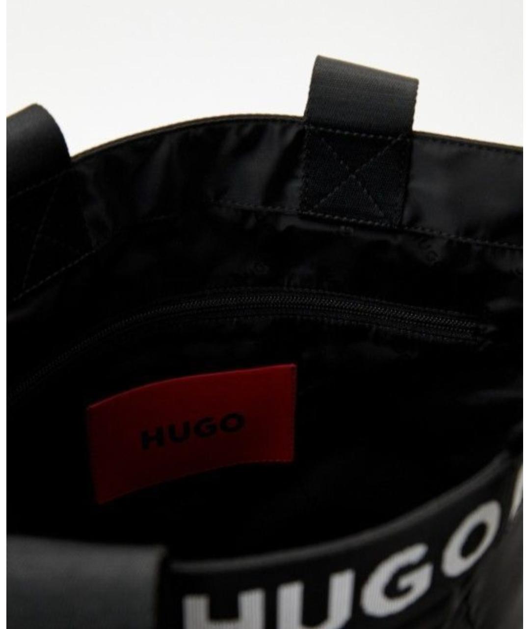 HUGO BOSS Черная сумка тоут, фото 4