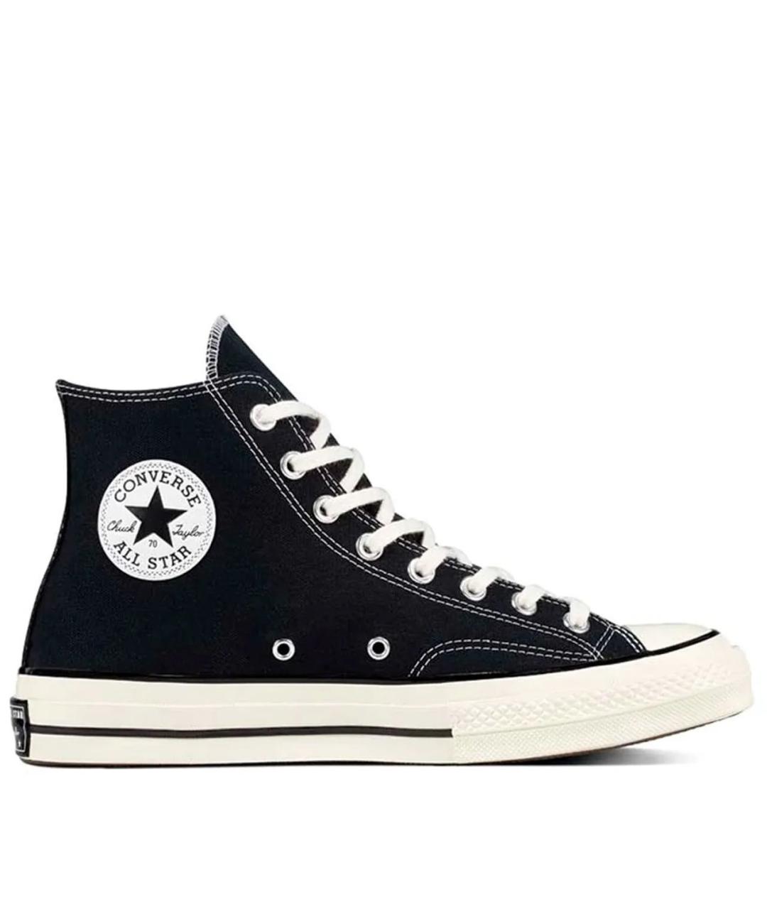 CONVERSE Черные текстильные высокие кроссовки / кеды, фото 1