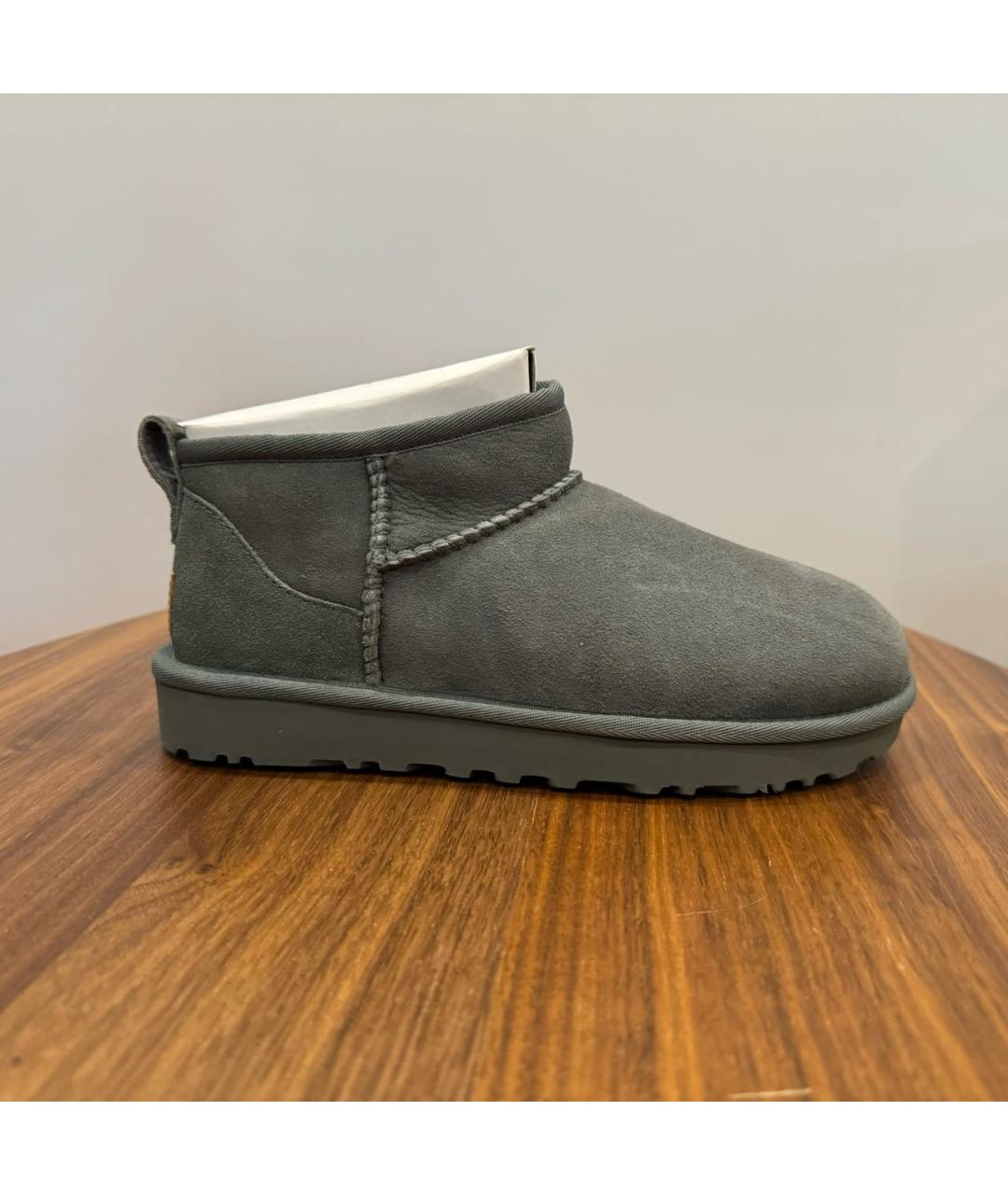 UGG AUSTRALIA Серые замшевые полусапоги, фото 8