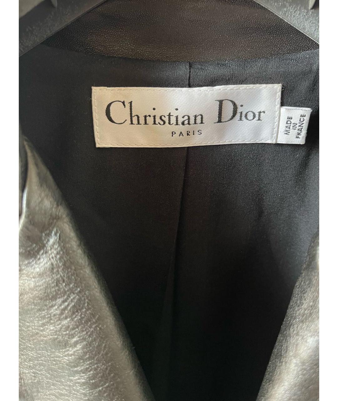 CHRISTIAN DIOR Черная кожаная куртка, фото 3