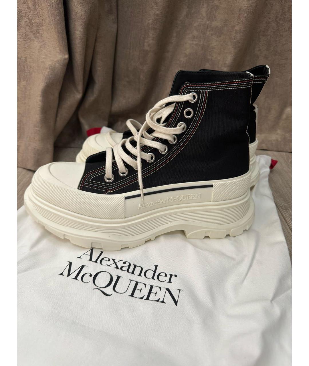 ALEXANDER MCQUEEN Белые кожаные ботинки, фото 8