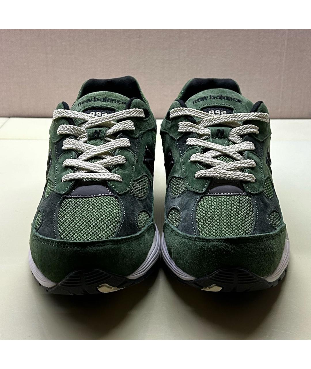 NEW BALANCE Зеленые замшевые низкие кроссовки / кеды, фото 2