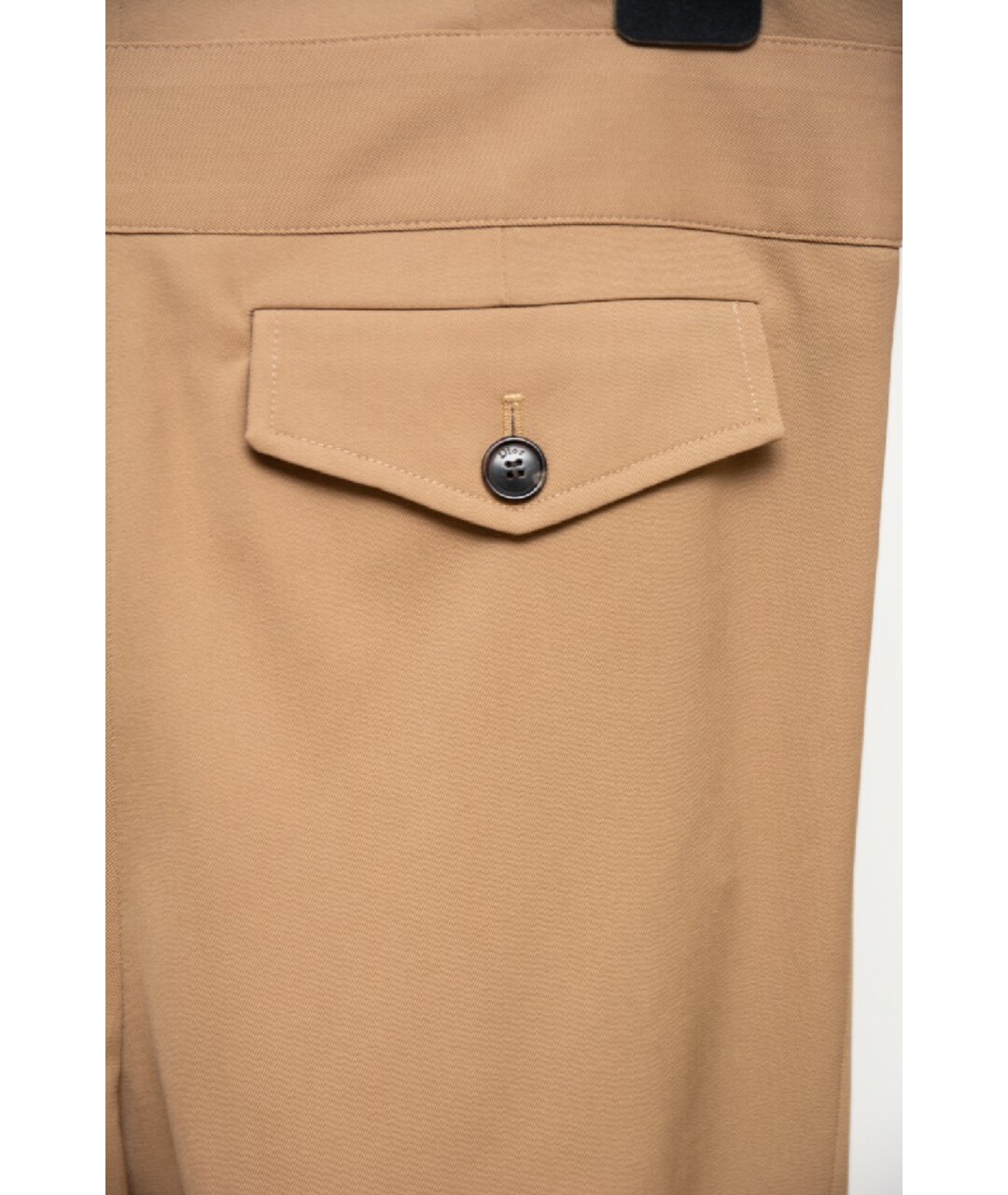 CHRISTIAN DIOR Бежевые шерстяные брюки узкие, фото 5