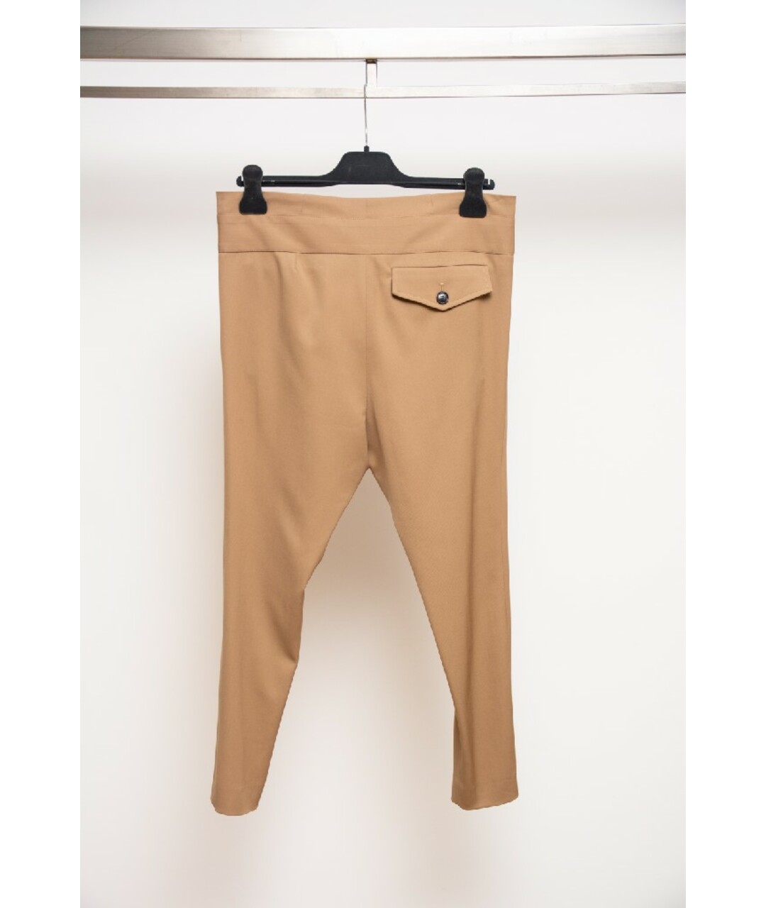 CHRISTIAN DIOR Бежевые шерстяные брюки узкие, фото 2
