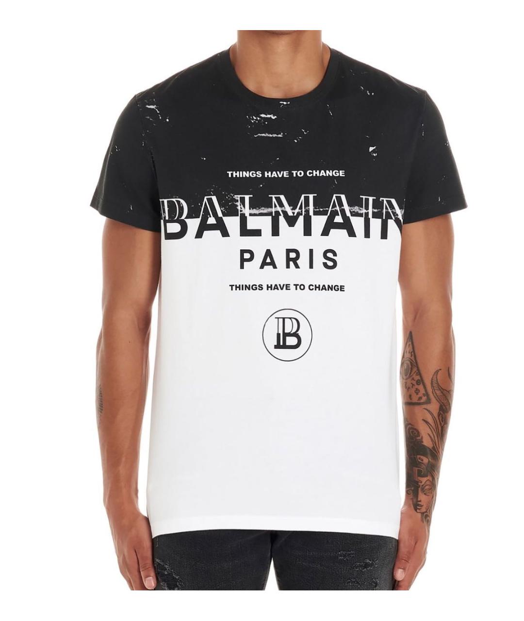 BALMAIN Хлопковая футболка, фото 6