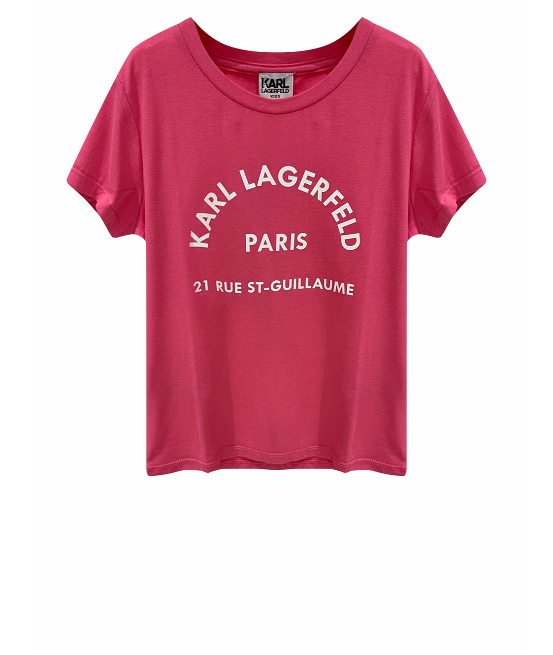 KARL LAGERFELD Розовый хлопковый детская футболка / топ, фото 1
